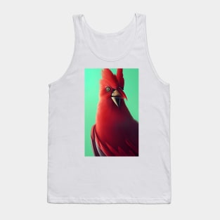 Buff Red Cardinal Tank Top